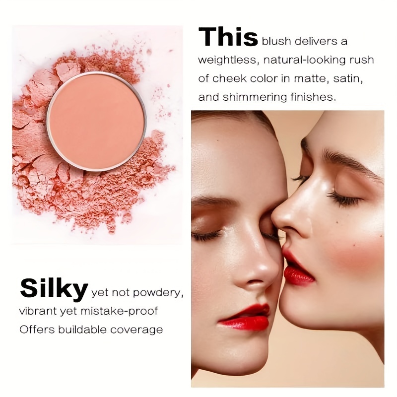 Lightweight Matte Milk Tea Blush Powder for Professional Contouring